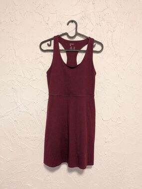 GAP Racerback Mini Dress in Wine